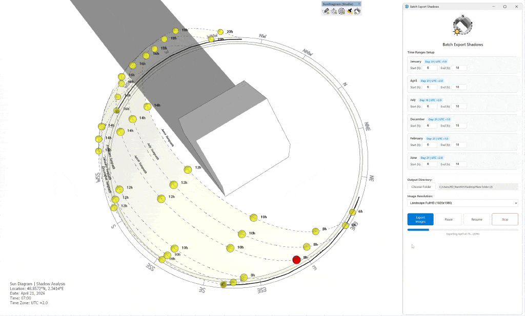Batch Export Shadows